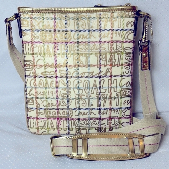Coach Tattersall Graffiti Swingpack No. KO868-42239 EUC - Picture 5 of 15